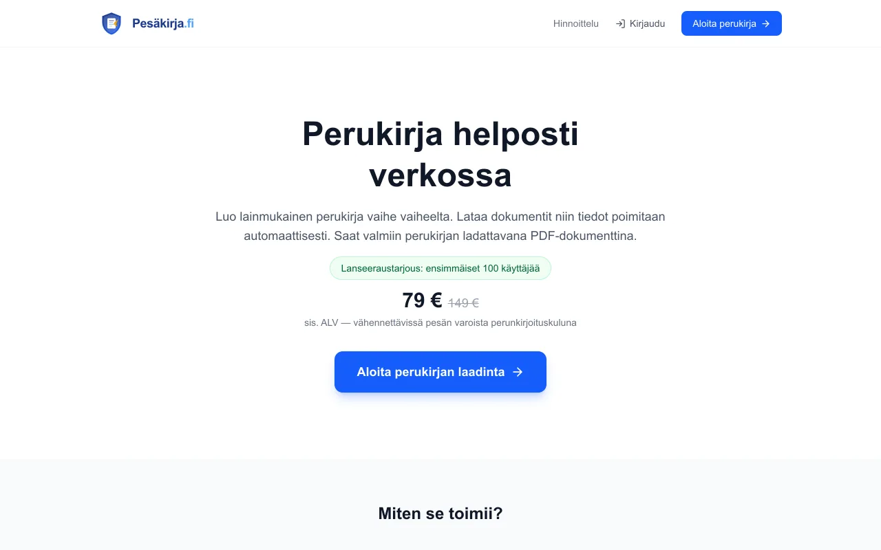 Pesäkirja.fin perukirjapalvelu