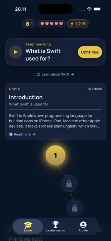 Swift track — What is Swift used for, with the Unit 0 introduction